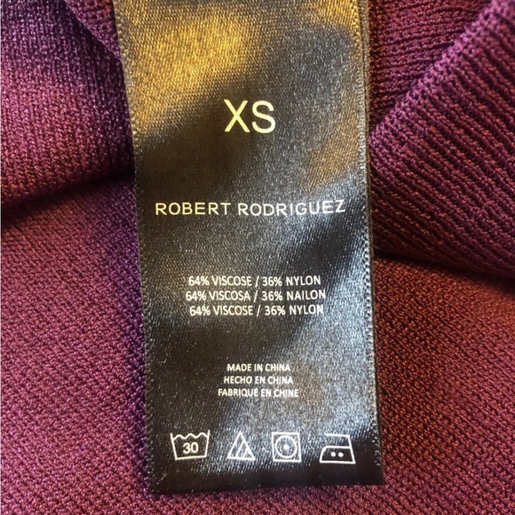 Robert Rodriguez fringed knitted merlot midi skirt Size Xs Brand new - Picture 4 of 10